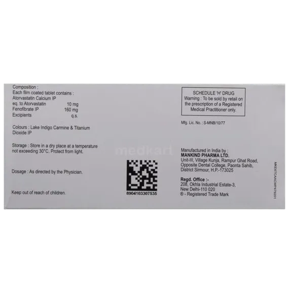 lipikind f tablet 10's